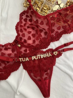 Conj. Personalizável Tule Vermelho GG - Coisitas da Bell