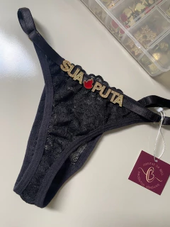 Fio Personalizável Renda Preta na internet
