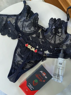 Conjunto Pétala G - Preto | PERSONALIZÁVEL