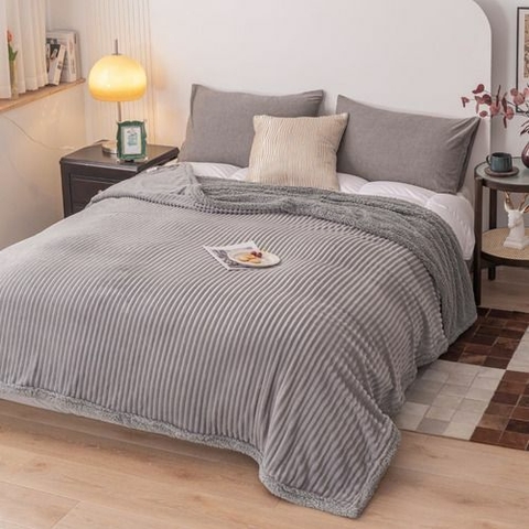 Frazada Flannel Corderoy con corderito CITY BLANCO Twin Size - comprar online