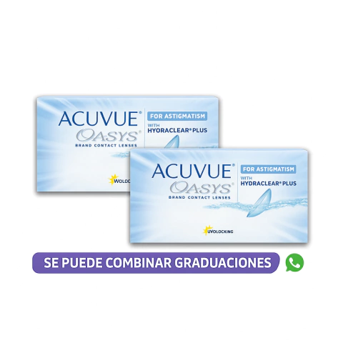 Acuvue Oasys para Astigmatismo - PROMO X 2 CAJAS - 12 Lentes - - comprar online