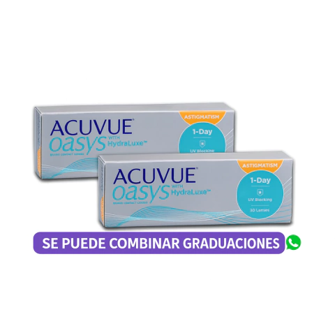 Acuvue Oasys 1 Day For Astigmatismo - PROMO X 2 CAJAS - 60 Lentes - - comprar online