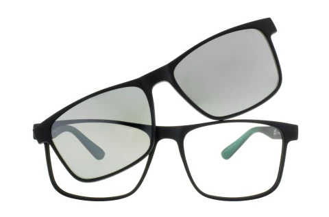 360 Clip On Kong - Negro Mate - Plateado Polarizado - 53 - - comprar online