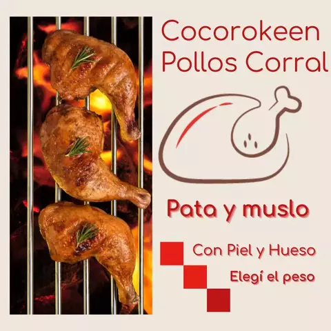 Pata muslo con piel y hueso 1kg - Cocorokeen