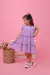 Vestido Chiffon Lavanda (Acompanha laço) - Mundo Oli