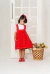 Imagem do Salopete Isadora Vermelho (2 peças + lacinho)