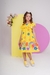 Vestido Olivia Arco-íris Amarelo - loja online
