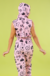 Conjunto Capuz Floral Rosa na internet