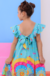 Vestido Encanto Safari Colorê Azul na internet