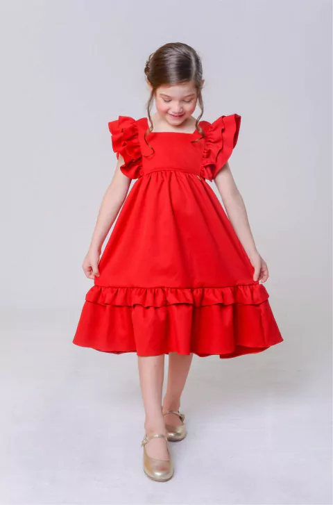 Vestido Luxo Vermelho