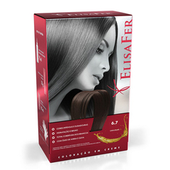 Elisafer Coloração em Creme 6.7 Chocolate 155g