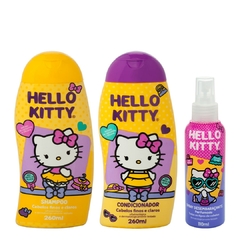 Hello Kitty Kit Cabelos Finos e Claros Spray Desembaraçante