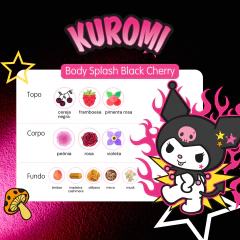 Imagem do Kuromi Deo Colônia Body Splash Black Cherry 240ml