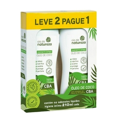 Cia da Natureza Combo Sabonete Líquido Íntimo Óleo de Coco e CBA (2x210ml)