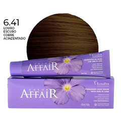 Elisafer Color Affair 6.41 Louro Escuro Cobre Acinzentado Permanente 60g