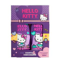 Hello Kitty Combo Shampoo e Condicionador Cabelos Cacheados e Ondulados (2x260ml)