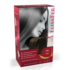 Elisafer Coloração em Creme 5.0 Castanho Claro 155g