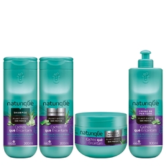 Naturiquè Cachos què Encantam Kit Shampoo Condicionador Máscara e Creme de Pentear