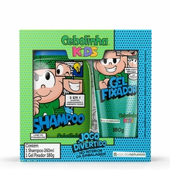 Cebolinha Kids Combo Shampoo 260ml e Gel Fixador 180g