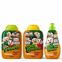 Turma da Monica Kids Kit Shampoo Condicionador e Creme