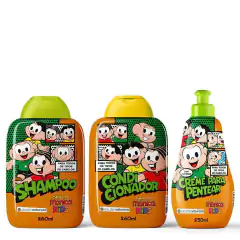 Turma da Monica Kids Kit Shampoo Condicionador e Creme