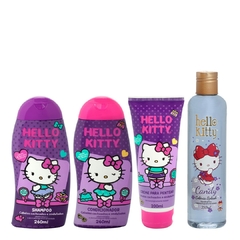 Hello Kitty Kit Cabelos Cacheados e Ondulados Colônia Candy