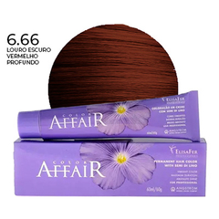 Elisafer Color Affair 6.66 Louro Escuro Vermelho Profundo Permanente 60g