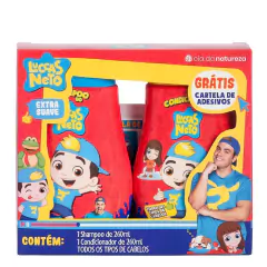 Luccas Neto Combo Shampoo e Condicionador Todos os Tipos de Cabelos (2x260ml)