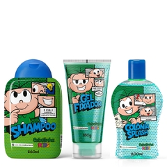 Cebolinha Kids Kit Shampoo 3 em 1 Gel Fixador e Colônia