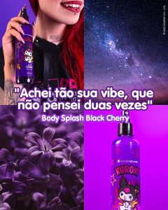 Kuromi Deo Colônia Body Splash Black Cherry 240ml na internet
