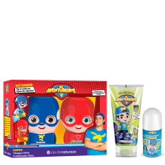 Luccas Neto Kit 3D com Gel Fixador e Deo Roll On Coragem - comprar online