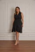 Vestido Midi Festa Crepe Aline
