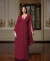 Vestido Longo Festa Crepe Trinity