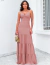 Vestido Longo Festa Crepe Jaqueline