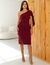 Vestido Midi Festa Malha Crepe Amy - comprar online