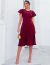 Vestido Midi Festa Crepe Luna