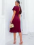 Vestido Midi Festa Crepe Luna