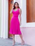 Vestido Midi Festa Crepe Barbara