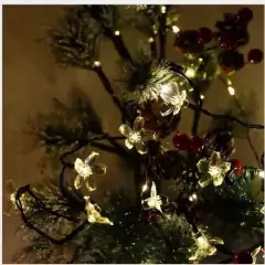 Guirnalda solar led flor de cerezo - tienda online