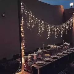 Cortina de luces led 4 x 0,60 mts Interconectable en internet
