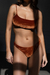 TOP CLEO VELVET BRICK - LAS TITAS BIKINIS 