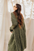 SACO LARGO KENTA VERDE SECO - comprar online
