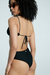 ONE PIECE KHLOE NEGRO OPACO SEMIVEDETINA. - LAS TITAS BIKINIS 