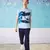 Camiseta Lacoste SPORT x Novak Djokovic Masculina Regular Fit Gola Redonda Estampada Azul na internet