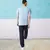 Camiseta Lacoste SPORT x Novak Djokovic Masculina Regular Fit Gola Redonda Estampada Azul - One Way Store