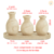 Kit 3 mini vaso de madeira + bandeja - comprar online