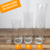 Vaso de vidro grosso cilíndrico 9cm na internet