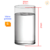 Vaso de vidro grosso cilíndrico 18cm - comprar online