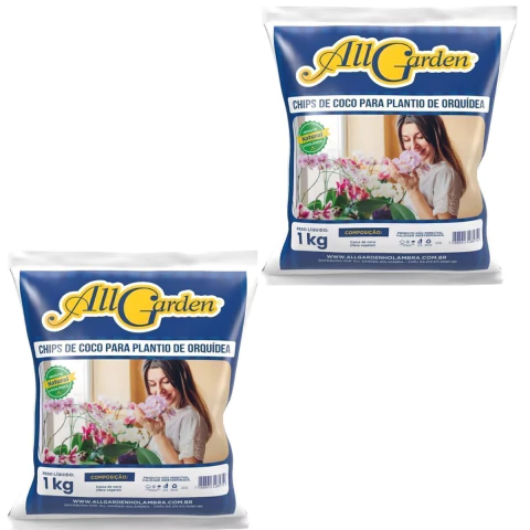 Chips de Coco para Orquídea 1KG - All Garden - comprar online