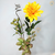 Arranjo Dália Amarela Flor Folhagem (planta artificial) + Vaso madeira - comprar online